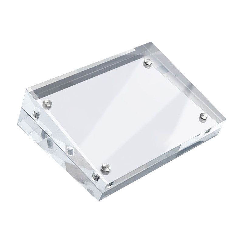 Transparent Acrylic Card Block Holder